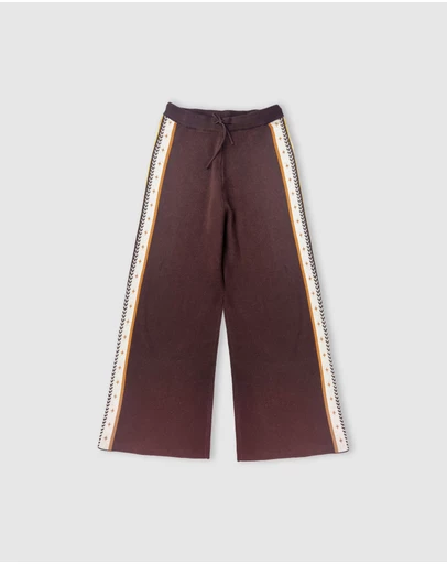 Banabae - Twilight Side Stripe Knit Pants - Ladies