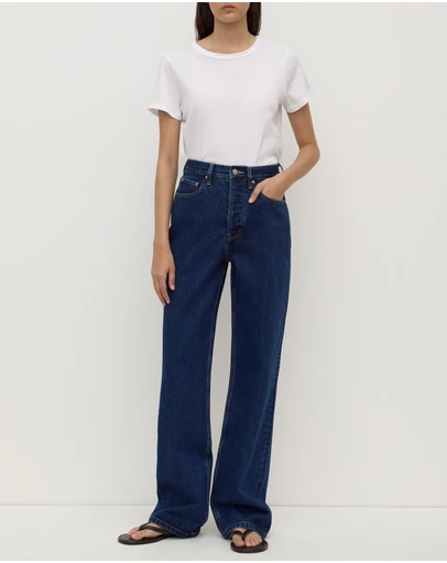 Assembly Label - High Rise Straight Jeans