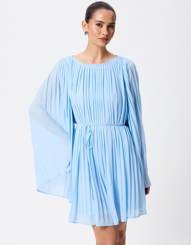 Tussah - Adele Pleated Chiffon Shift Dress