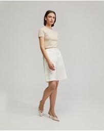 Oxford - Olivia Crop Knit Top