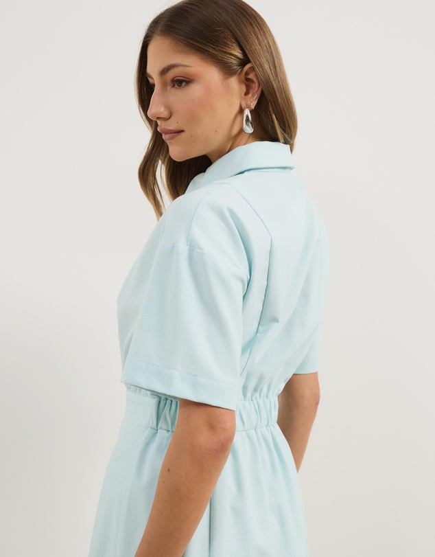 Atmos&Here - Belle Short Sleeve Shirt Maxi Dress