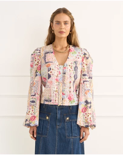 Heaven Australia - Alpine Selena Cropped Blouse