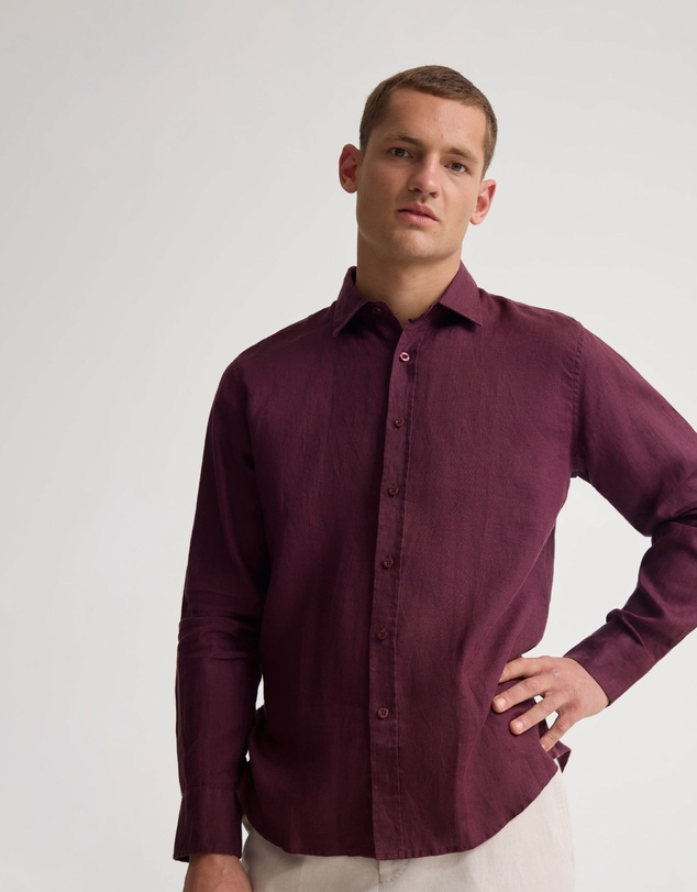 Oxford - Copper European Linen Shirt