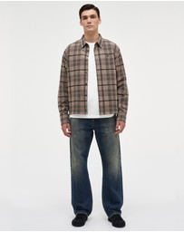 Neuw - Regular Fit Linen Plaid Shirt