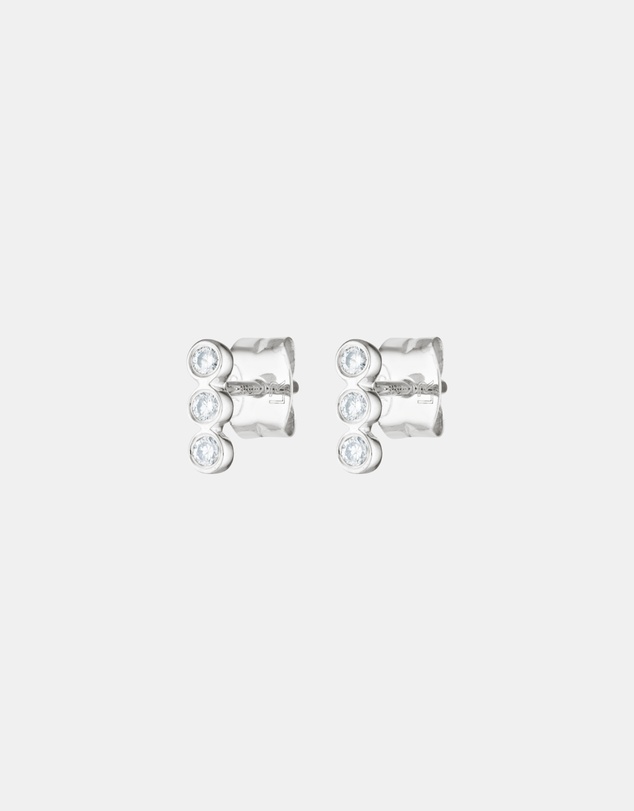 Luna Rae - Sterling Silver - Vivian Diamond Studs