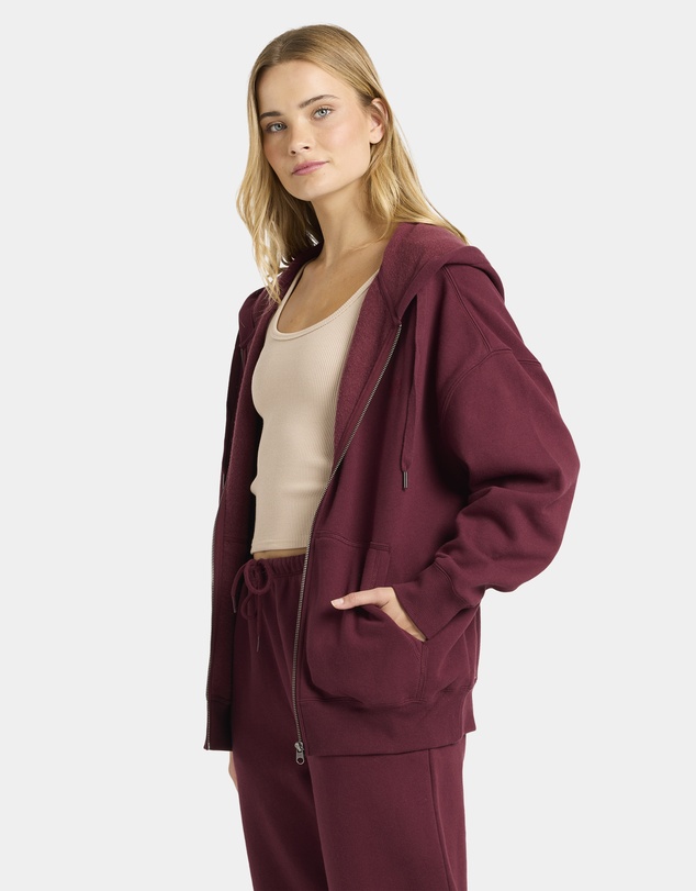 Billabong - Womens Wave Essentials Zip Pullover Hoodie