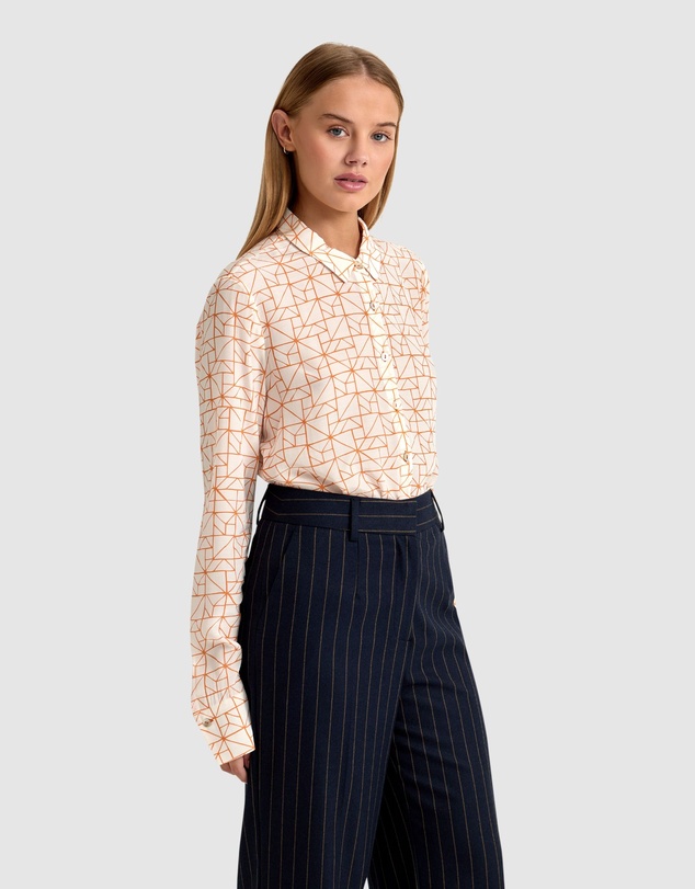 Oxford - Poppy Geo Print Blouse