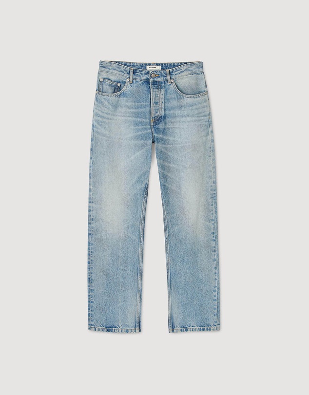 Sandro - Regular Stonewash And Whiskers Jeans