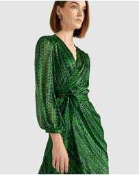 SACHA DRAKE - Savoir Midi Wrap Dress