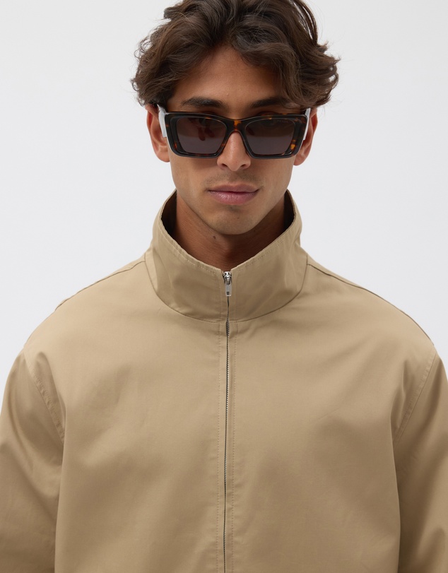 AERE - Maddox Cotton Twill Funnel Jacket