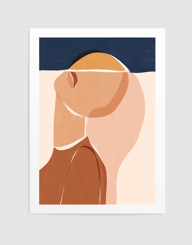 Olive et Oriel - Half Face Half Sun by Ivy Green Illustrations Art Print