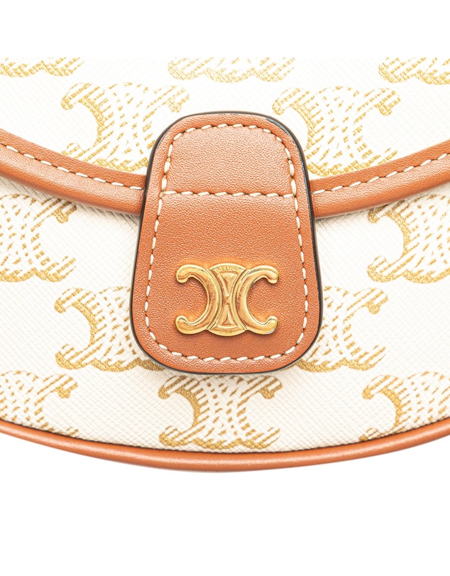 Pre-Loved by Azura Reborn - Pre-Loved Mini Triomphe Coated Canvas Besace Crossbody