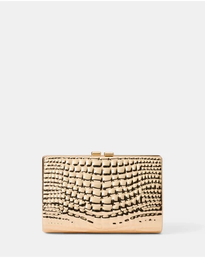 Forever New - Mariam Metal Texture Clutch
