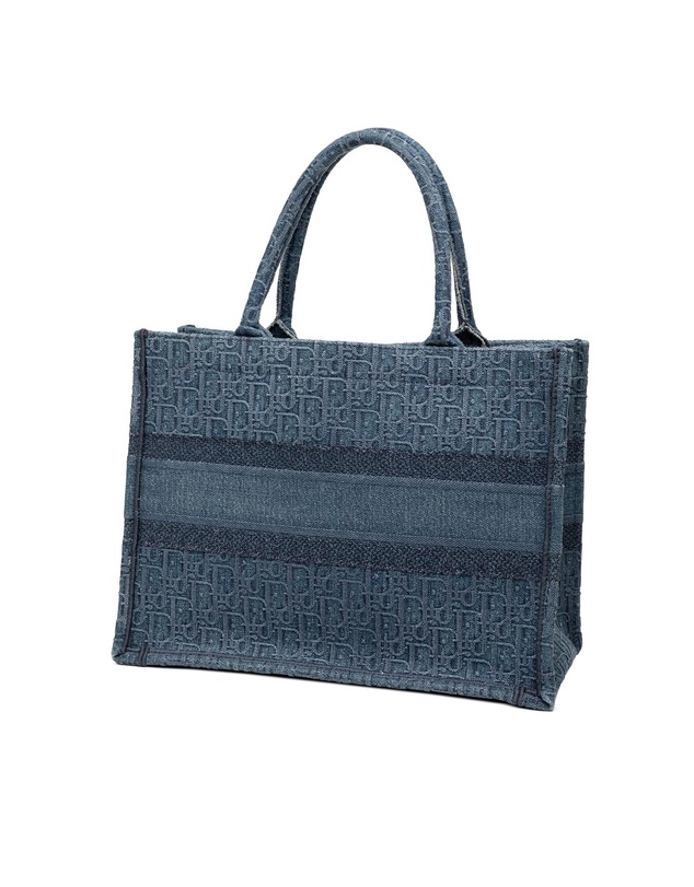 Pre-Loved by Azura Reborn - Pre-Loved Medium Oblique Denim Book Tote