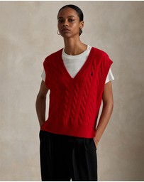 Polo Ralph Lauren - Cable-Knit Wool-Cashmere Sweater Vest