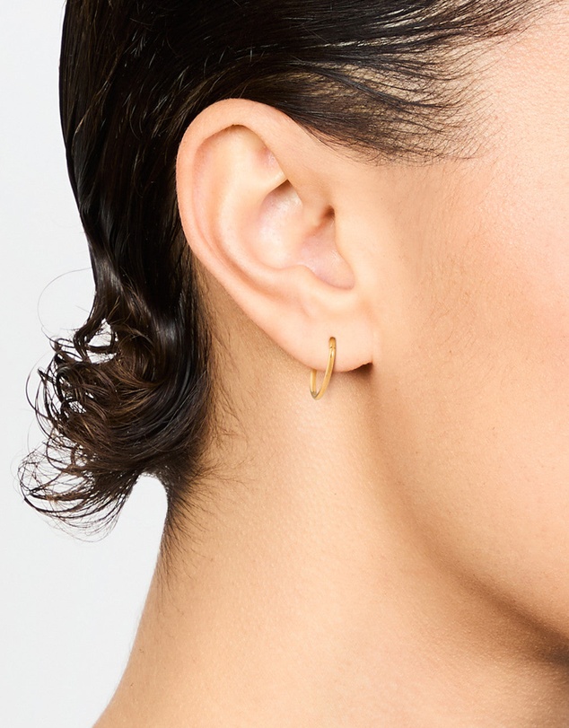 Lovisa - Gold Plated Surgical Steel Medium Sleeper Earrings 10 mm
