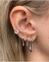 Izoa - Mini Tessa Hoop Earrings