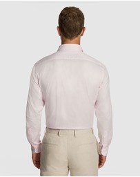 yd. - Clubman Pure Cotton Twill Slim Fit Dress Shirt