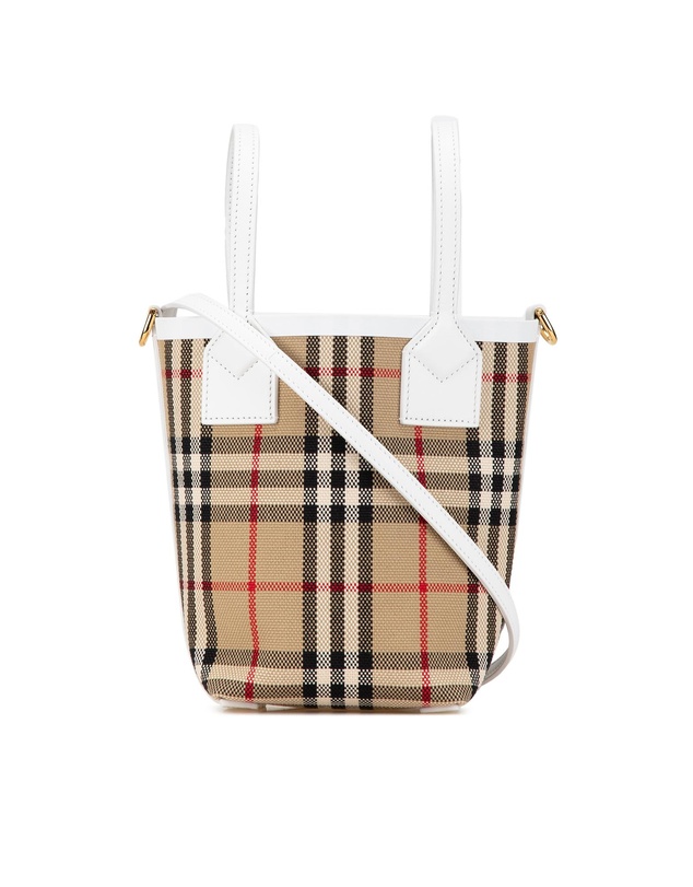 Pre-Loved by Azura Reborn - Pre-Loved Burberry Mini Check Tote Bag 8045252