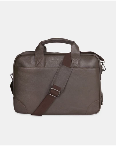 Ben Sherman - Leather Laptop Briefcase