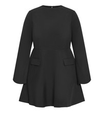 City Chic - Dynamic Long Sleeve Dress