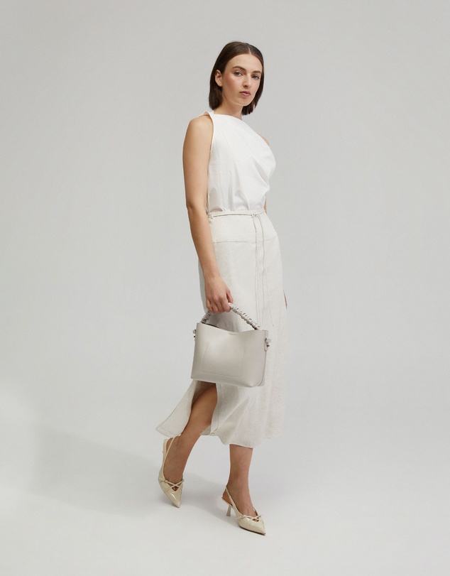 Oxford - Rose Linen Blend Skirt