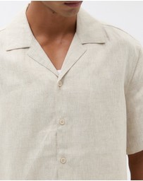 AERE - Euro Resort Linen Camp Collar Shirt