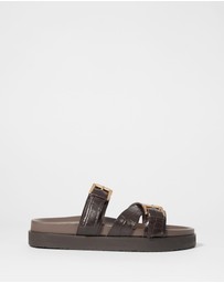 & Other Stories - Cross-Strap Leather Sandals