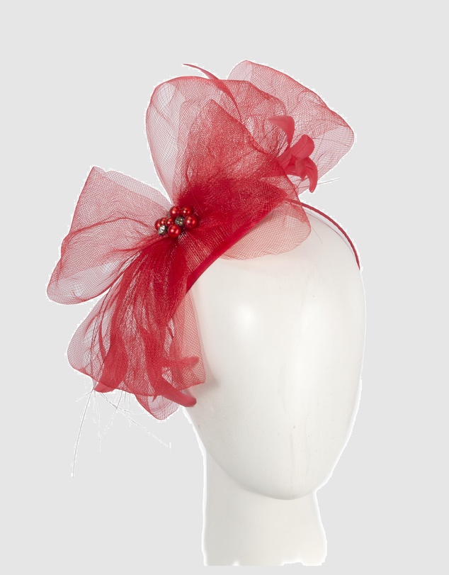 Max Alexander - Red Bow Racing Fascinator