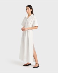 BONDI BORN - Kyoto Lace Front Shirt Dress