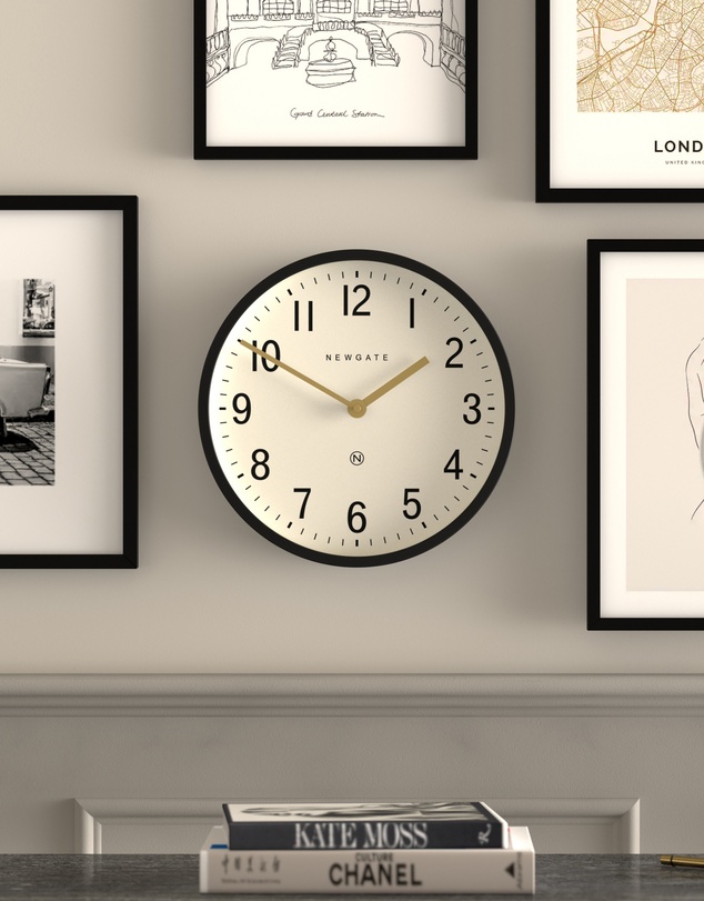 Newgate - Newgate Master Edwards Wall Clock Black