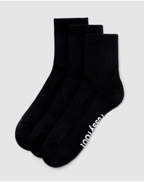 Pussyfoot - 9 Pack Unisex Sport Quarter Crew Socks
