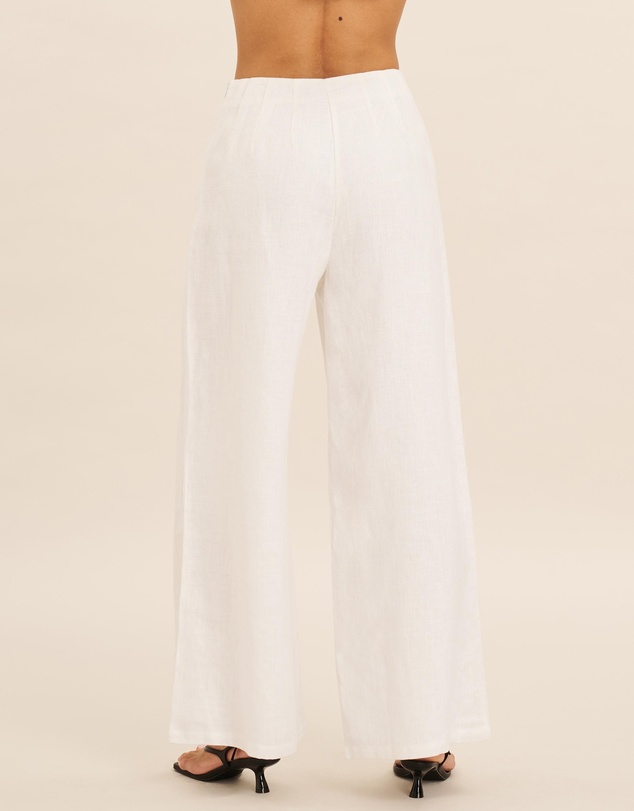 AERE - High Waist Linen Pants