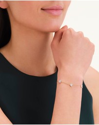 Rosefield - Three Hearts Gold-Tone Bracelet