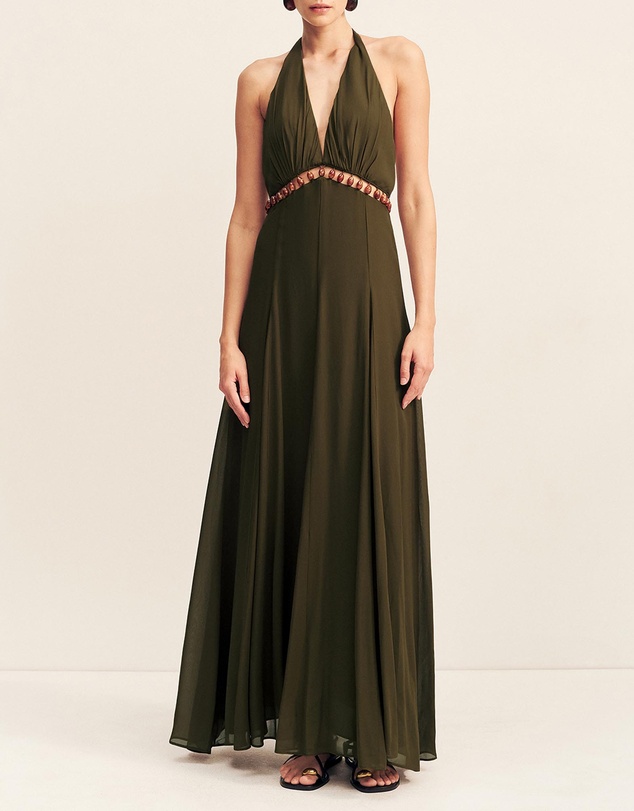 Shona Joy - Juno Plunged Cut Out Maxi Dress