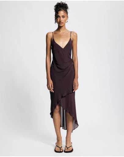 Lover - Phoebe Asymmetrical Midi Dress