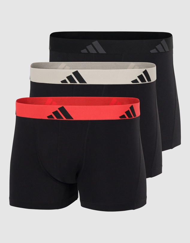 adidas Sportswear - 3 Pack Active Flex Cotton Trunk Underwear