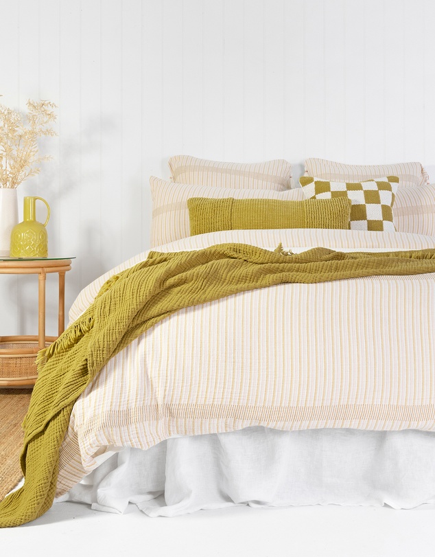 Bambury - Molloy Woven Cotton Stripe Quilt Cover Set