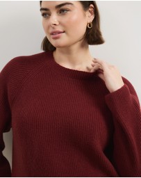 Atmos&Here Curvy - Saylor Long Sleeve Knit Jumper