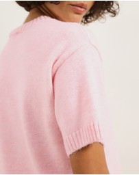 Atmos&Here - Ayla Knitted Boxy T-Shirt