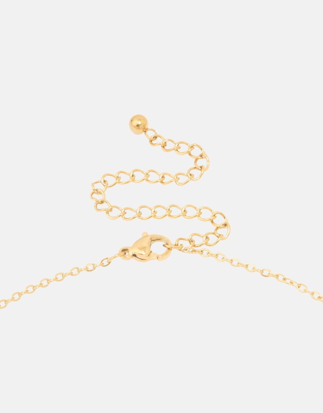 Lovisa - Waterproof Gold Plated Stainless Steel Mini Bubble Letter S Necklace