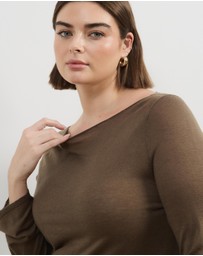 Atmos&Here Curvy - Bella Fine Knit Top