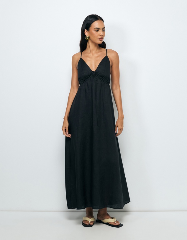 AERE - Jaylah Linen Slip Dress