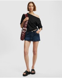 Cotton On - Micro Low Denim Skirt