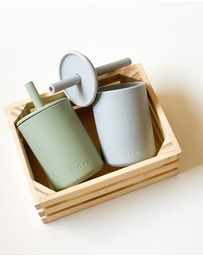 Bare The Label - Silicone Sippy Cup, Two Pack