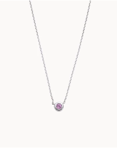 Kirstin Ash - Petite Birthstone Necklace February Amethyst