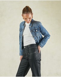 DRICOPER DENIM - Betzy Coated Black High Jeans
