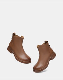 EVERAU - EverAU Ugg Chapple Cow Leather Upper Fashion Boots