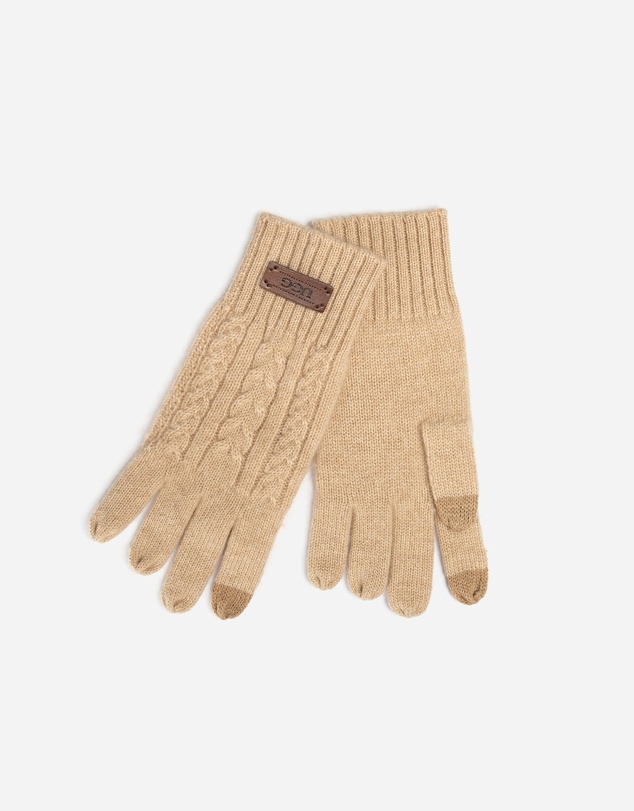 Ozwear Connection Uggs - Ugg Cable Knit Pure Cashmere Touch Screen Gloves