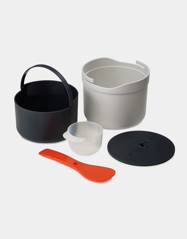 Joseph Joseph - M-Cuisine™ Microwave Rice and Grain Cooker (Stone/Orange)